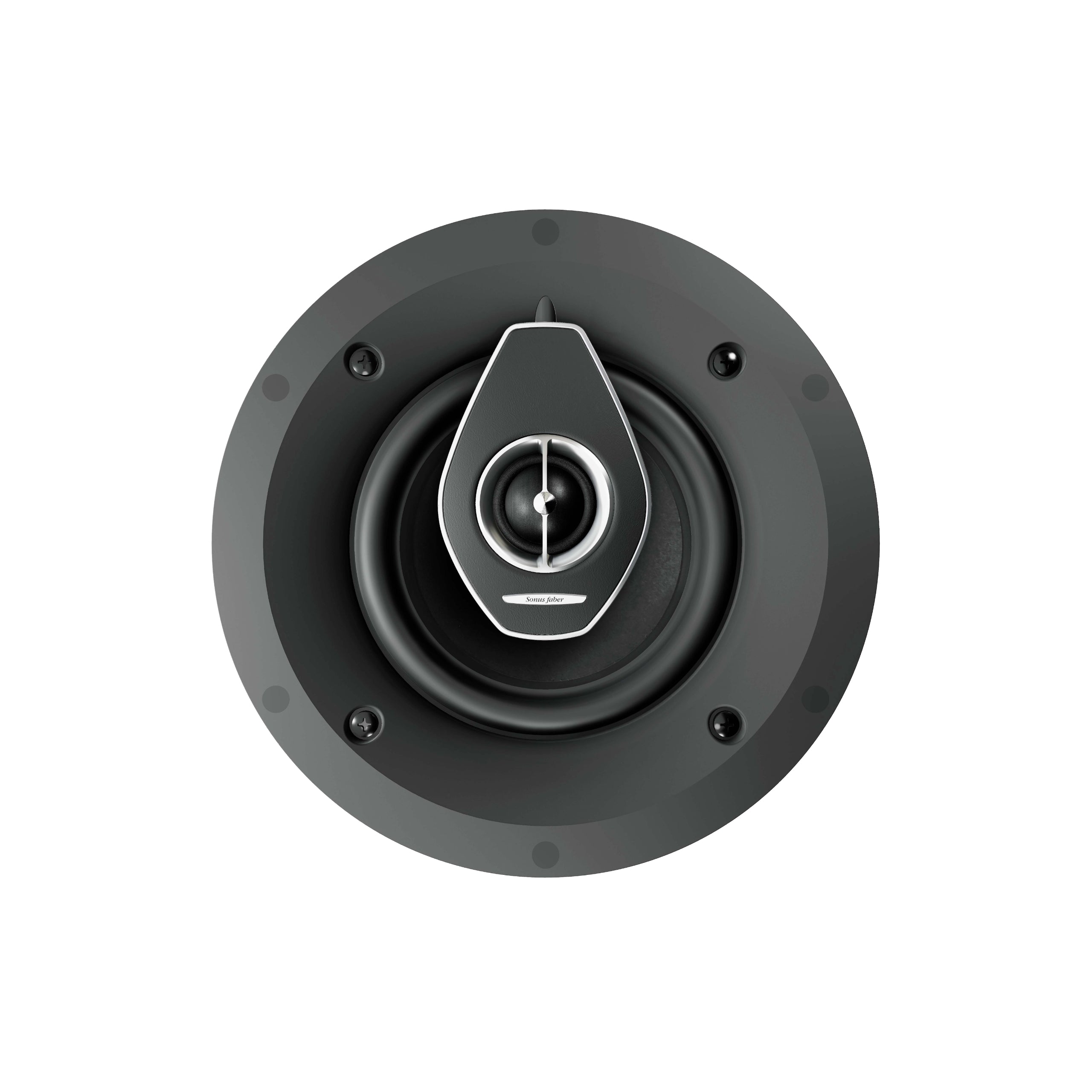 A front view of the Sonus faber PC-662 custom installation 2-way in-ceiling speaker from the Palladio collection.