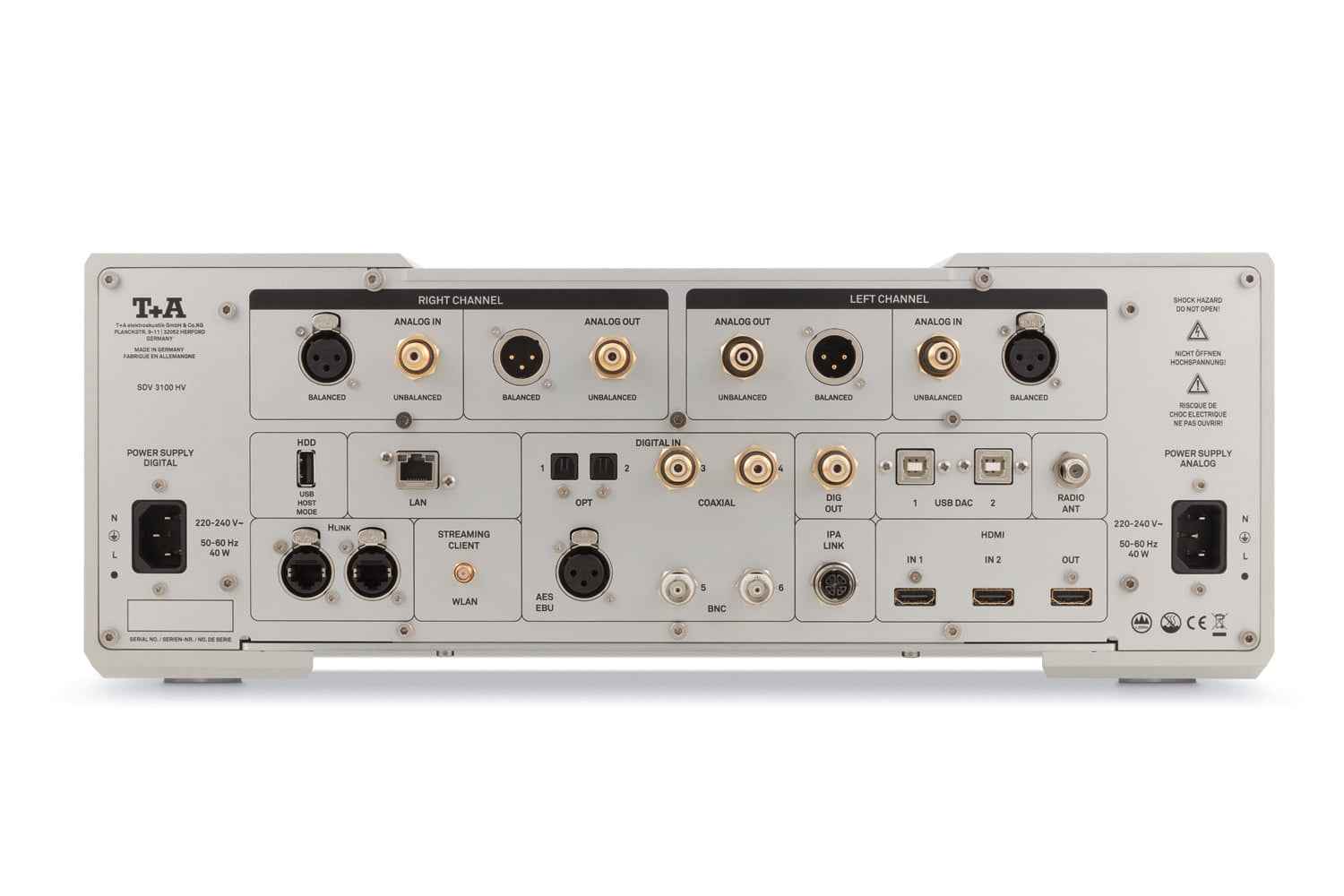 T+A - SDV 3100 HV Reference Streaming DAC Preamp
