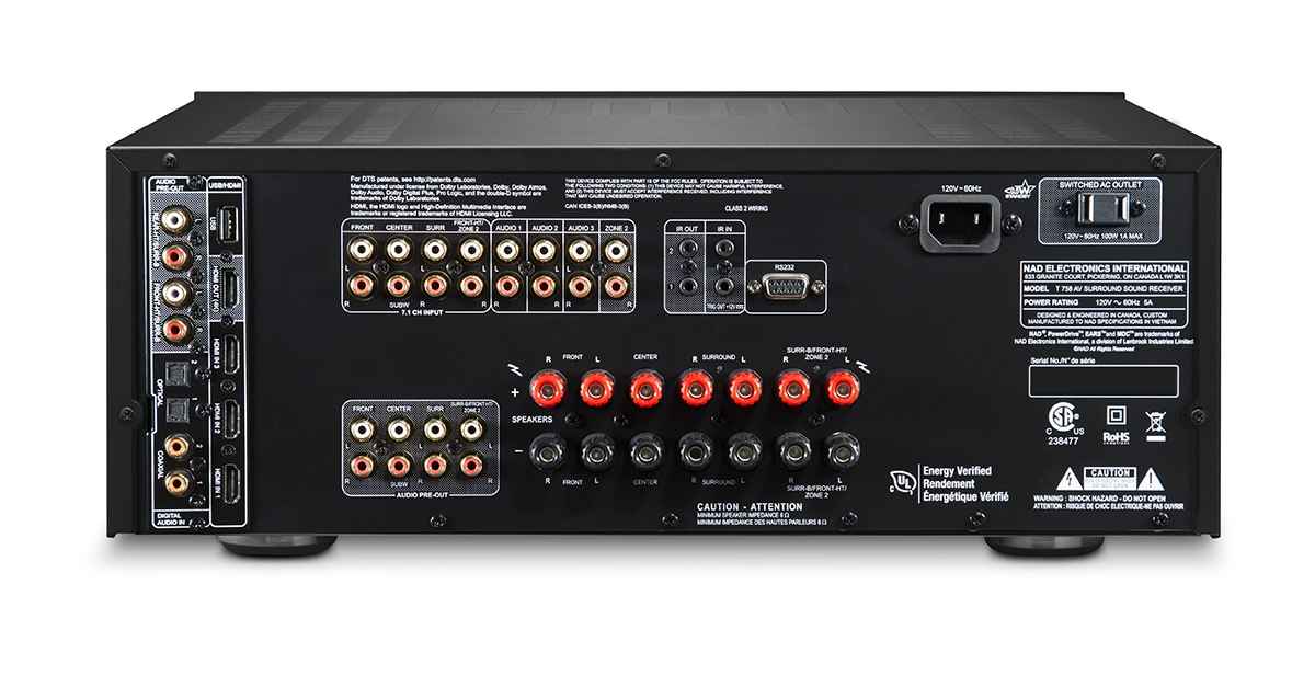 NAD - T 758 V3 A/V Surround Sound Receiver
