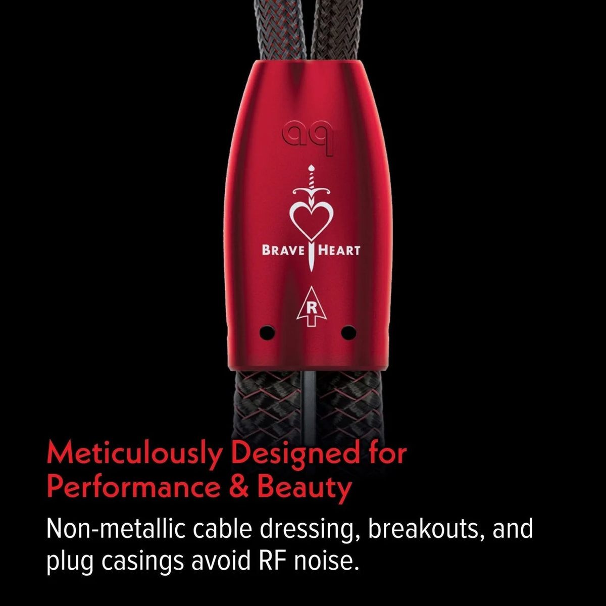 AudioQuest Brave Heart Full-Range Speaker Cable Pair | The Grid HiFi