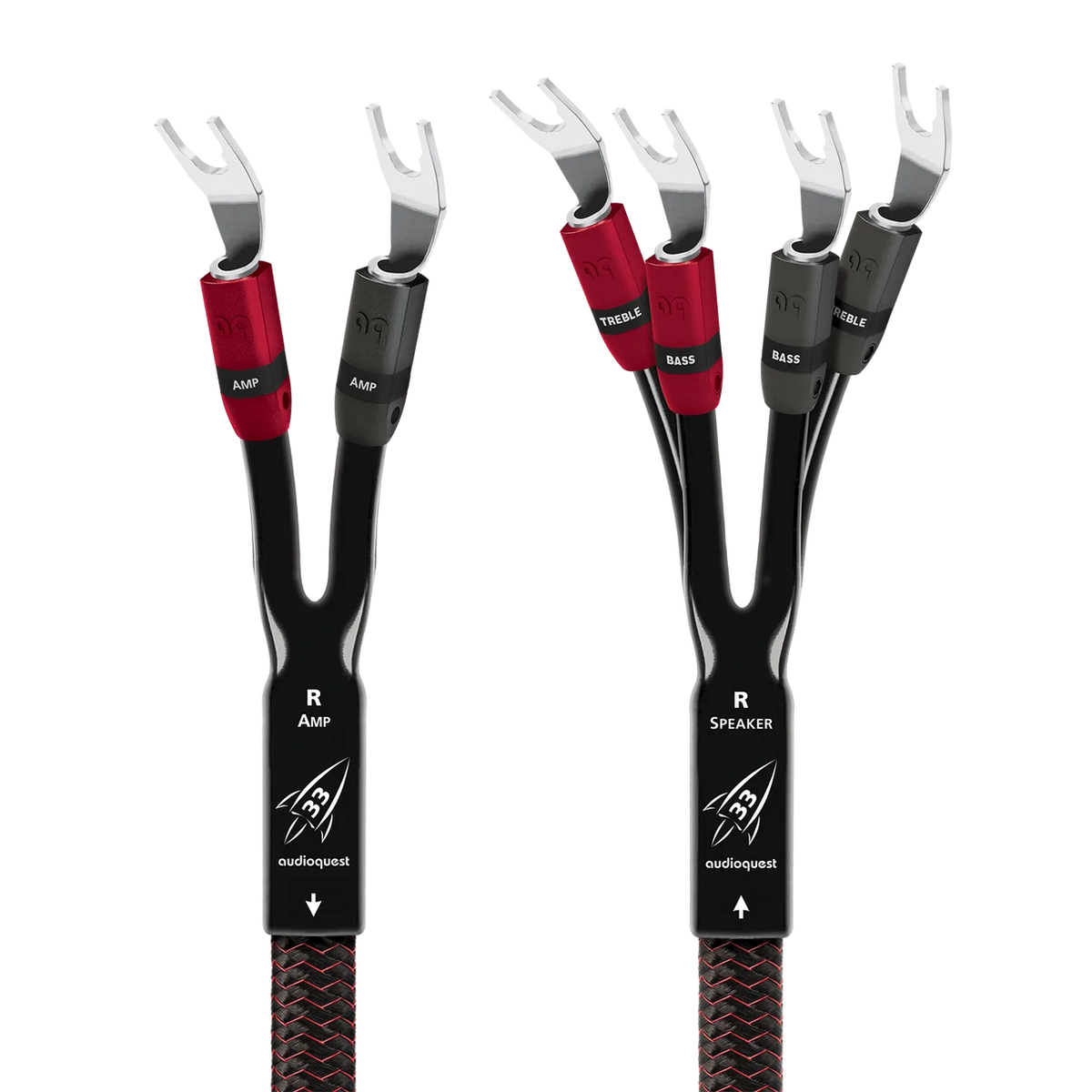 AudioQuest Rocket 33 Single-BiAmp Speaker Cable Pair | The Grid HiFi