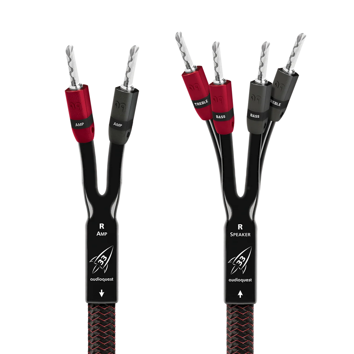 AudioQuest Rocket 33 Single-BiWire Speaker Cable Pair | The Grid HiFi