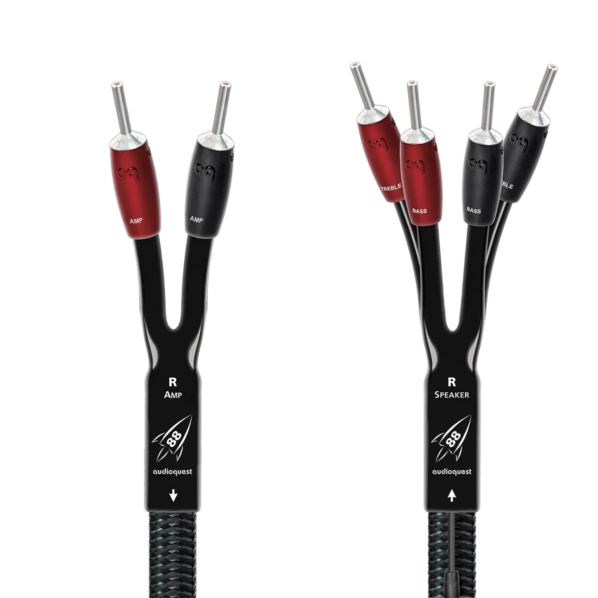 AudioQuest Rocket 88 Single-BiWire Speaker Cable Pair | The Grid HiFi