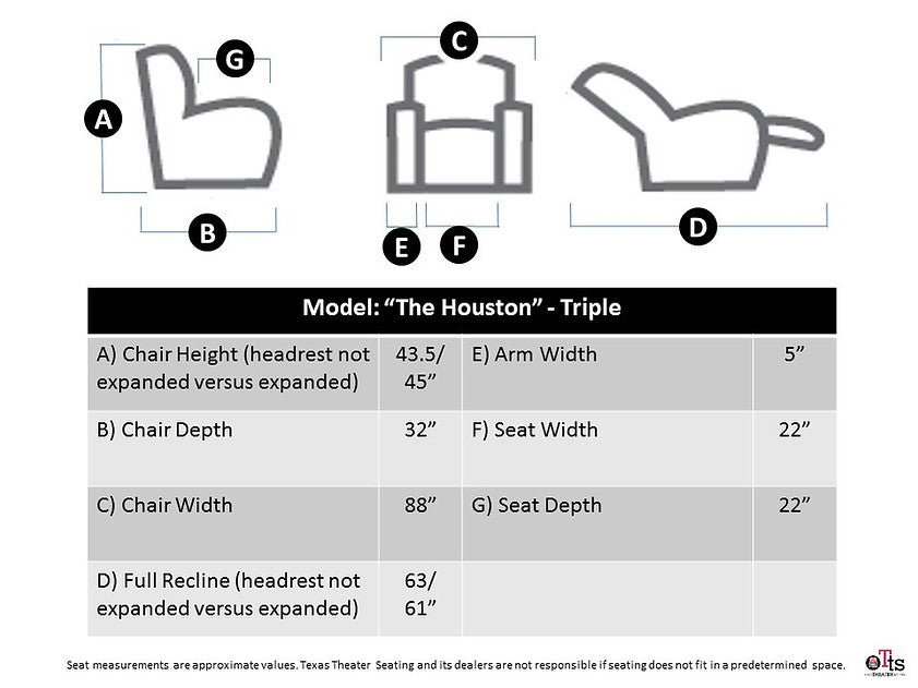 Texas Theater Seating Houston Power Recliner