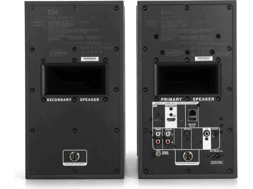 Klipsch The Fives II Ebony Powered Speakers | The Grid
