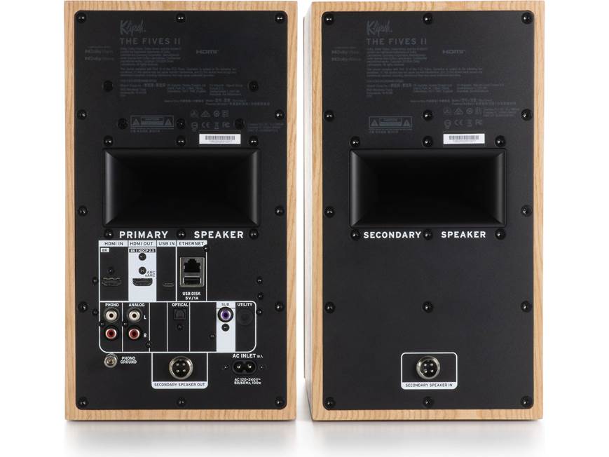 Klipsch The Fives II Red Oak Powered Speakers | The Grid