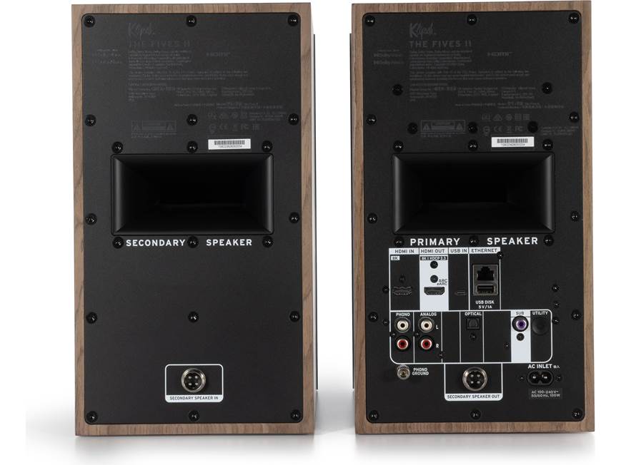 Klipsch The Fives II Walnut Powered Speakers | The Grid