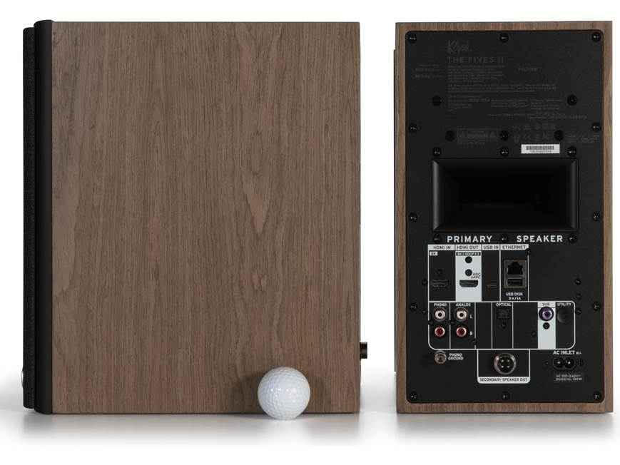 Klipsch The Fives II Walnut Powered Speakers | The Grid