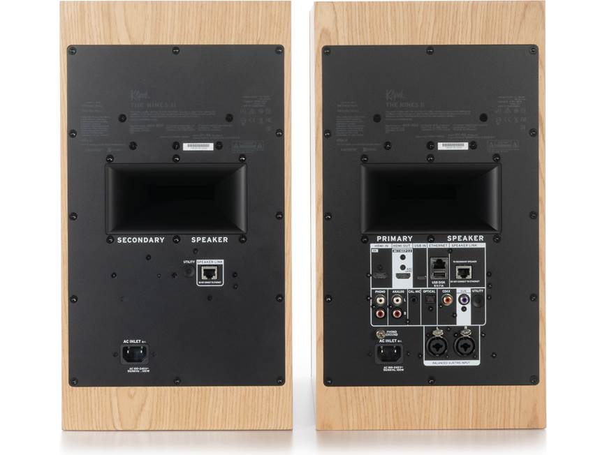 Klipsch The Nines II Dolby Atmos Powered Speakers Red Oak | The Grid