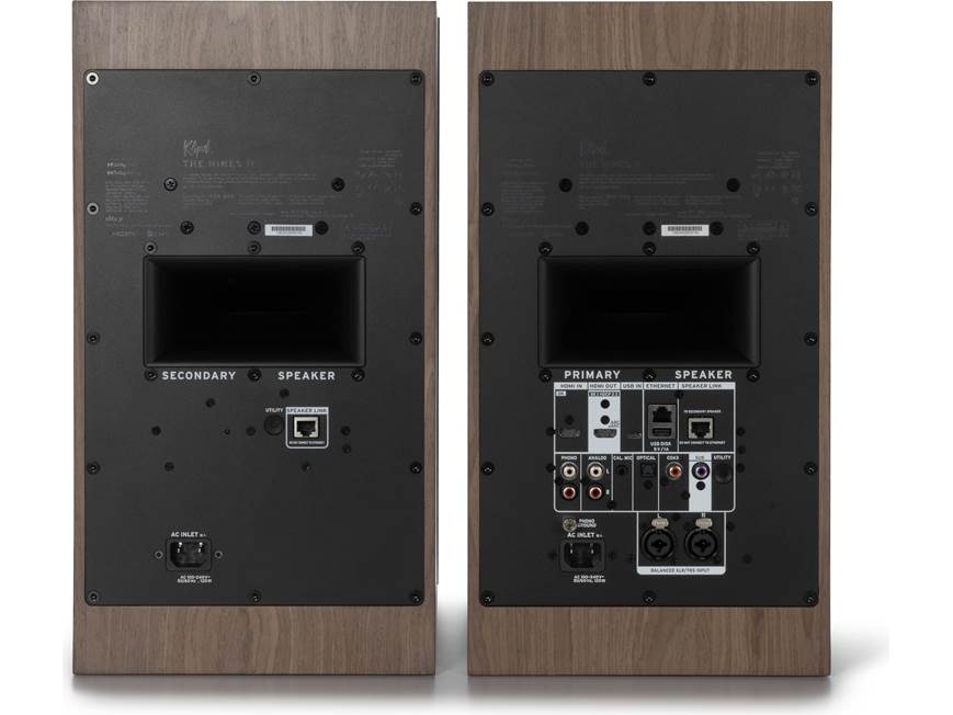Klipsch The Nines II Dolby Atmos Powered Speakers Walnut | The Grid