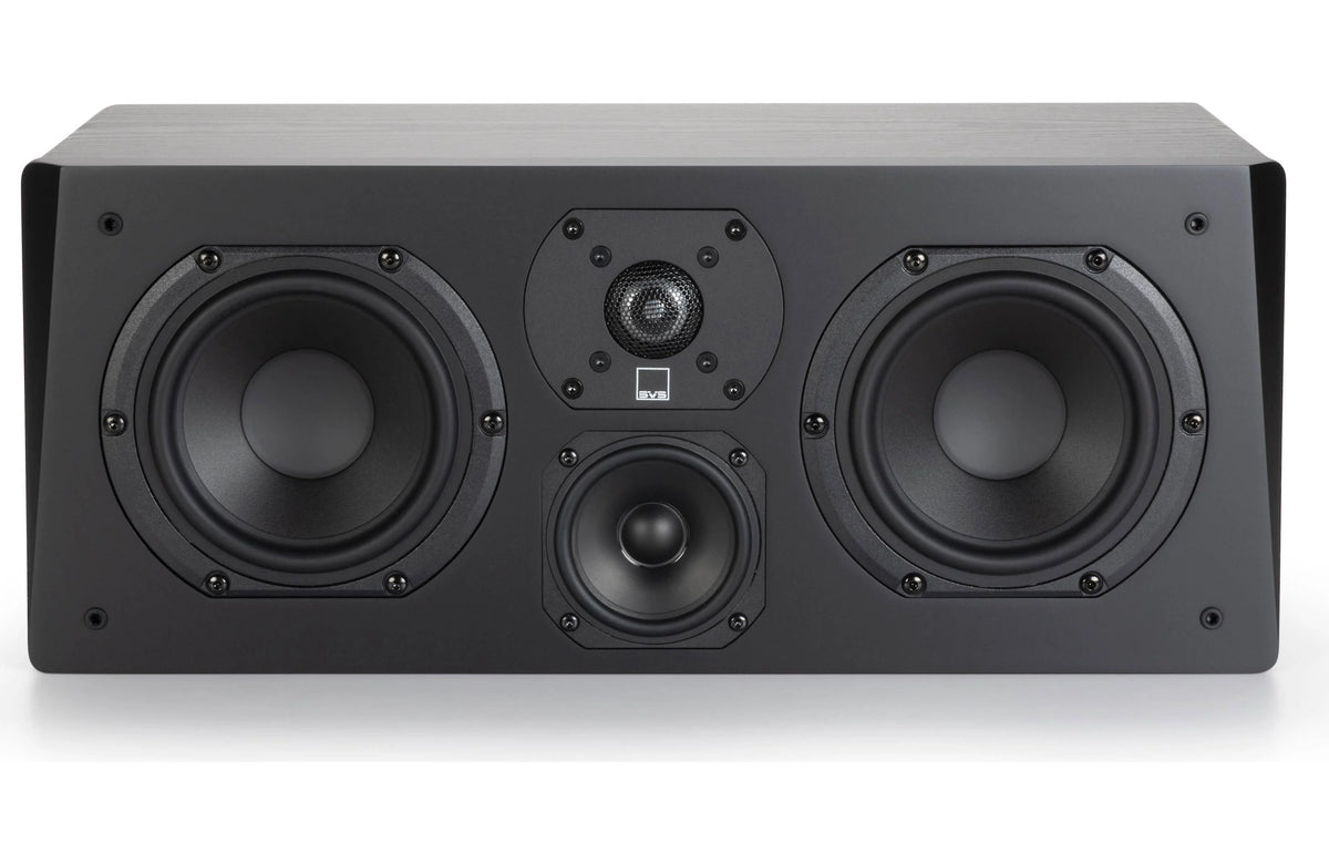 SVS Prime Center | 3-Way Center Channel Speaker Black Ash | The Grid
