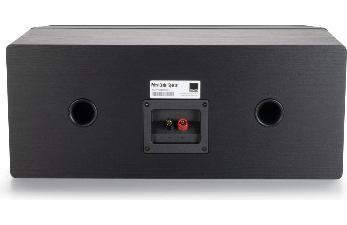 SVS Prime Center | 3-Way Center Channel Speaker Black Ash | The Grid