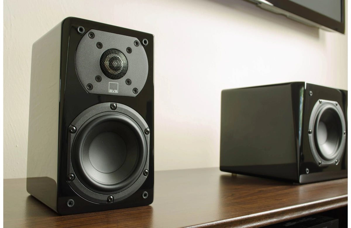 SVS Prime Satellite Speakers Gloss Black | Compact Home Theater | The Grid