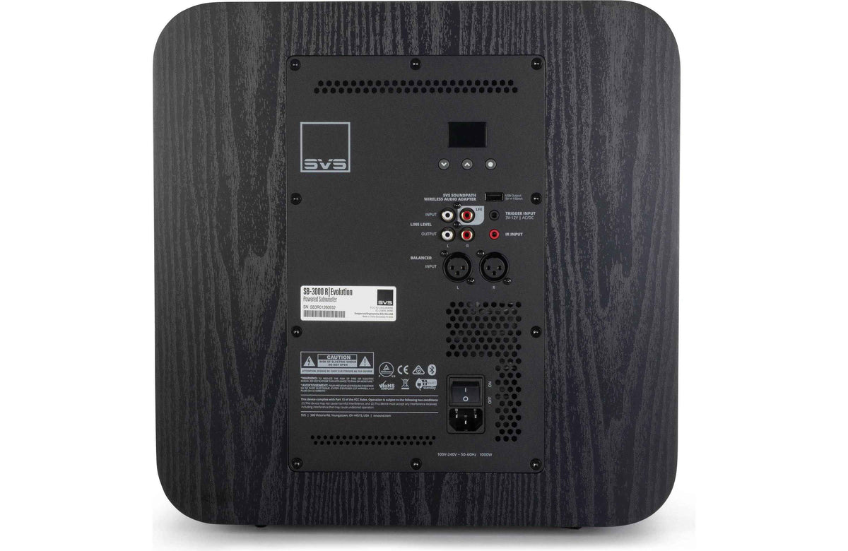 SVS SB-3000 R|Evolution 13" Sealed Subwoofer Black Ash | The Grid
