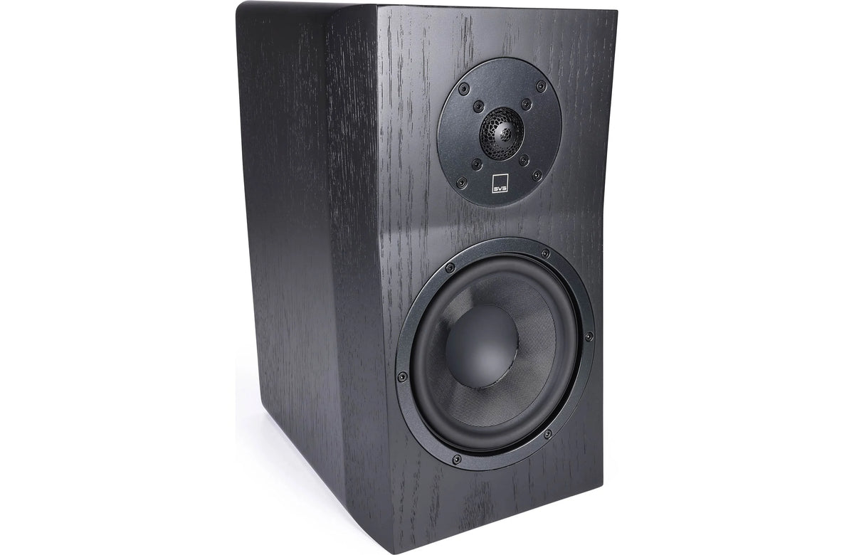 SVS Ultra Evolution Bookshelf Speakers Black Oak Veneer | The Grid HiFi
