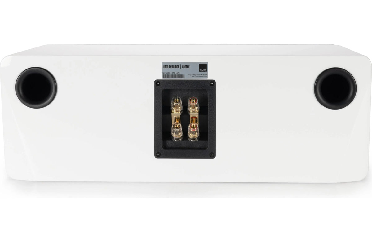 SVS Ultra Evolution Center Channel Speaker Gloss White | The Grid HiFi