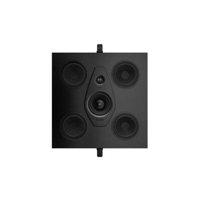 A front view of the Sonus faber Arena 10 3-way in-ceiling / in-wall speaker without the grille.