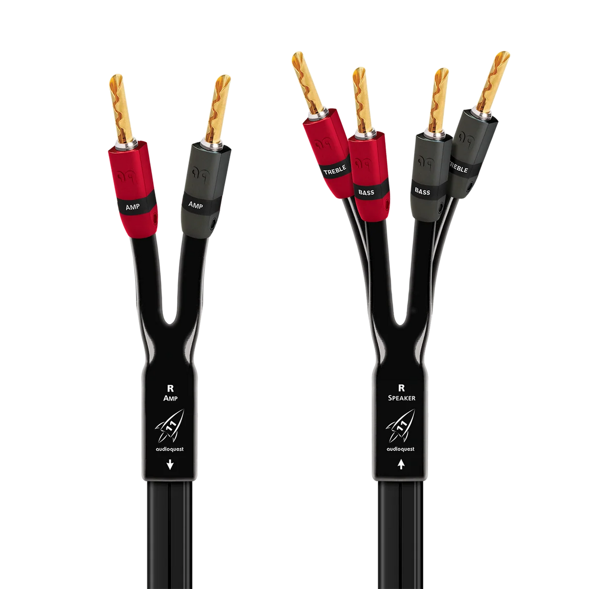 AudioQuest Rocket 11 Single-BiAmp Speaker Cable Pair | The Grid HiFi