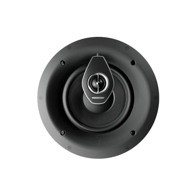 Close-up of the Sonus faber PC-682 2-way in-ceiling system without the grille, revealing intricate details.