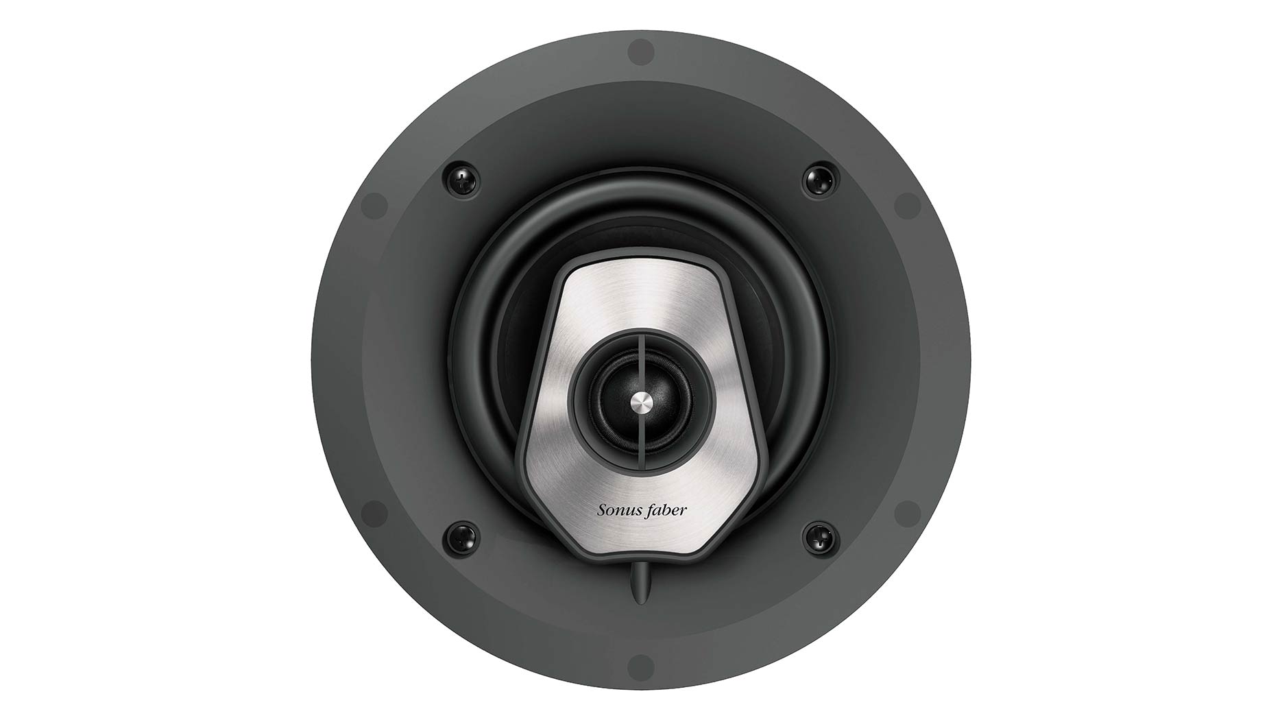 Close-up of the tweeter on the PC-562 2-way in-ceiling system from Sonus faber's Palladio Collection.