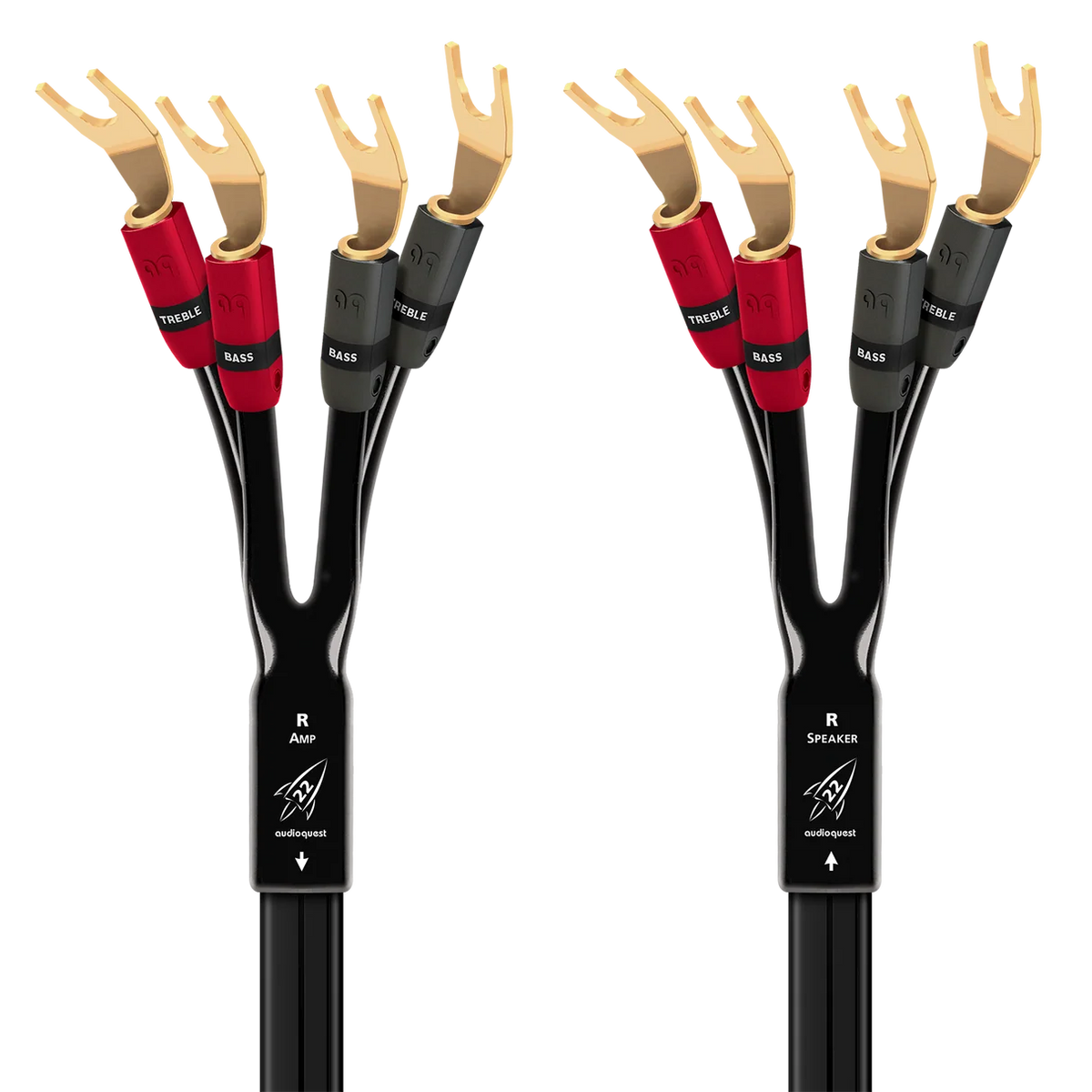 AudioQuest Rocket 22 Single-BiWire Speaker Cable Pair | The Grid HiFi