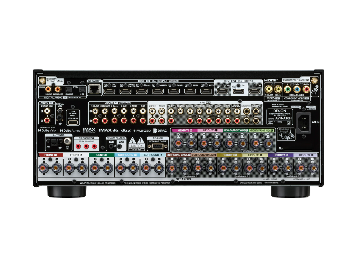 Denon AVR-A10H 13.4-Channel 8K AV Receiver | The Grid HiFi