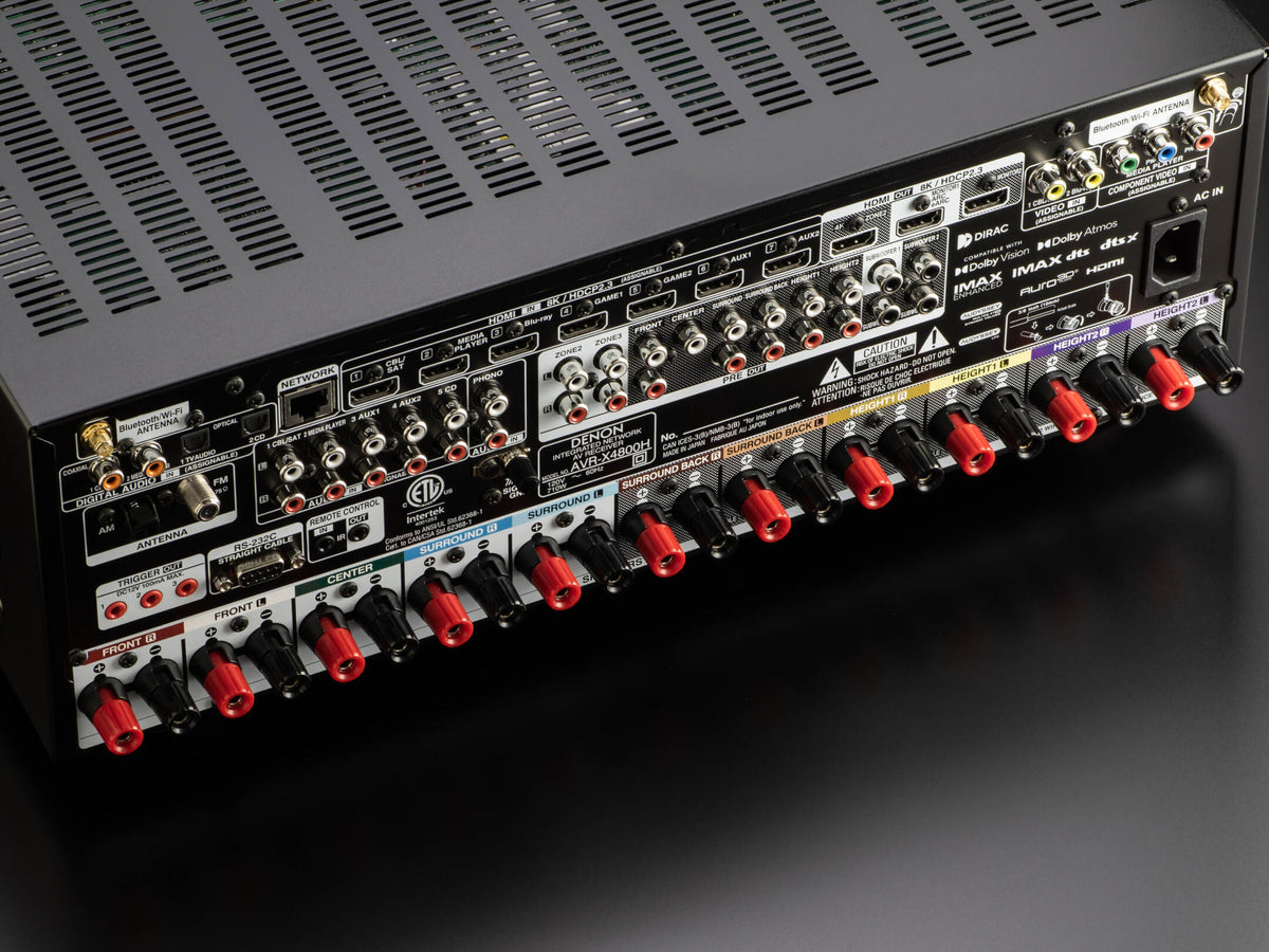 Denon AVR-X4800H 9.4-Channel 8K AV Receiver | The Grid HiFi