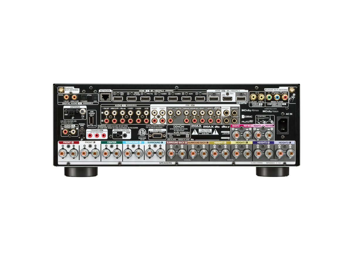 Denon AVR-X6800H 11.4-Channel 8K AV Receiver | The Grid HiFi