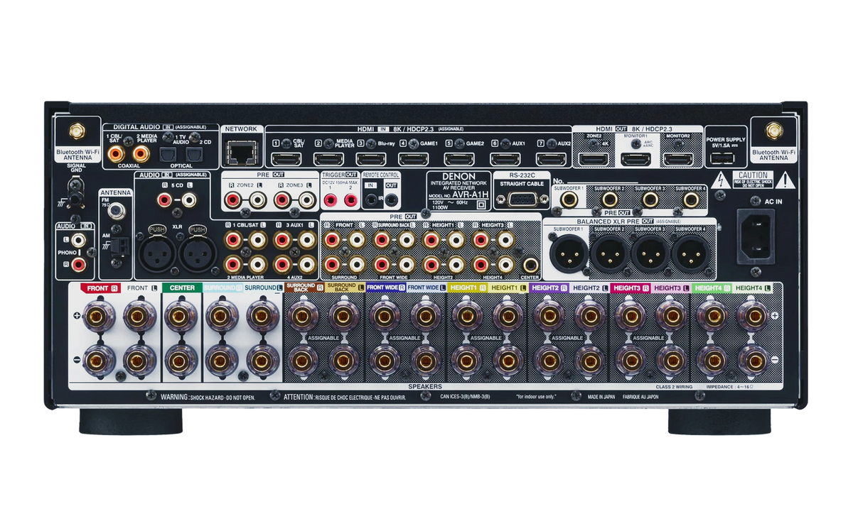 Denon AVR-A1H 15.4-Channel 8K AV Receiver | The Grid HiFi