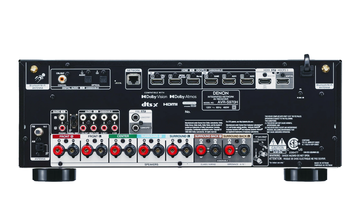 Denon AVR-S970H 7.2-Channel 8K AV Receiver | The Grid HiFi