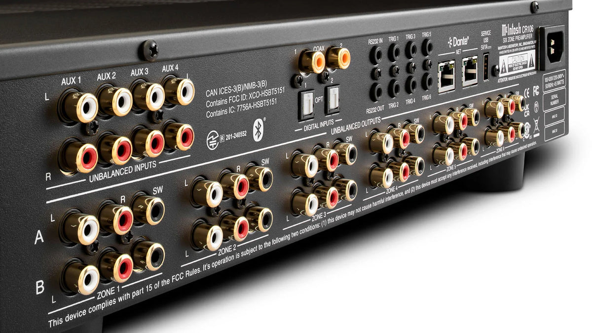 McIntosh CR106 2-Channel 6-Zone Preamplifier / Audio Matrix