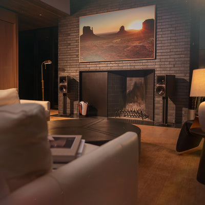 Klipsch The Nines II Dolby Atmos Powered Speakers Walnut | The Grid