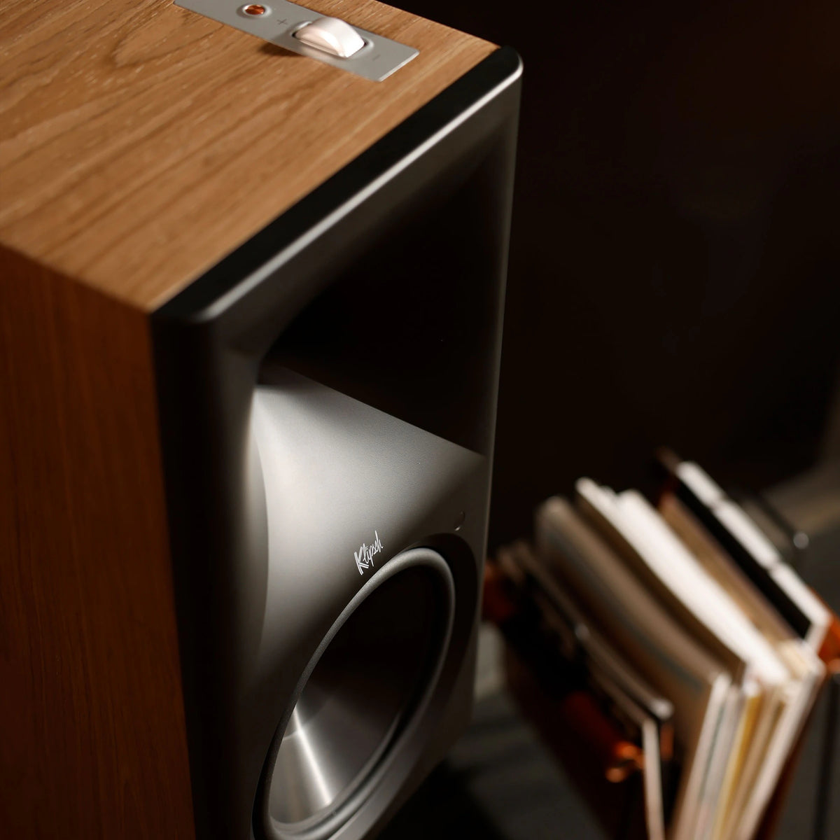 Klipsch The Nines II Dolby Atmos Powered Speakers Walnut | The Grid