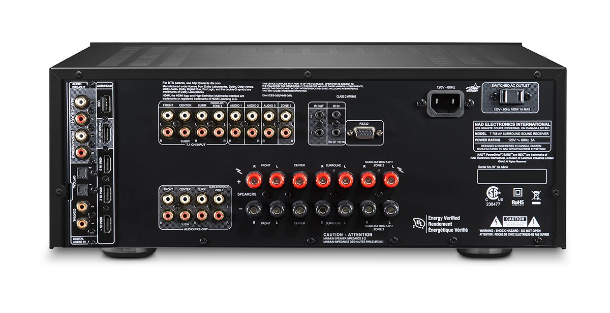 NAD - T 758 V3 A/V Surround Sound Receiver