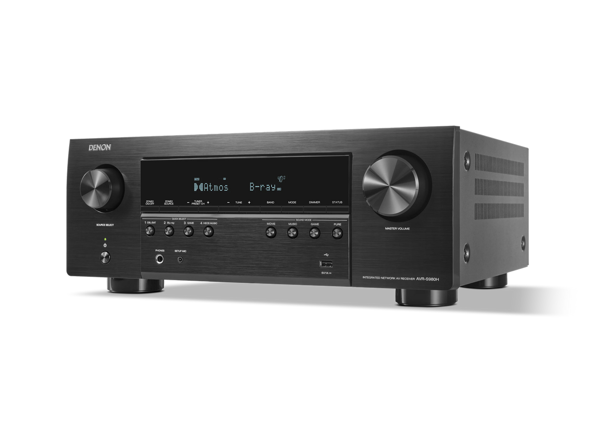 Denon AVR-S980H 7.2-Channel 8K AV Receiver | The Grid HiFi