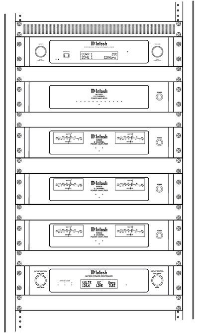 McIntosh CR106 2-Channel 6-Zone Preamplifier / Audio Matrix