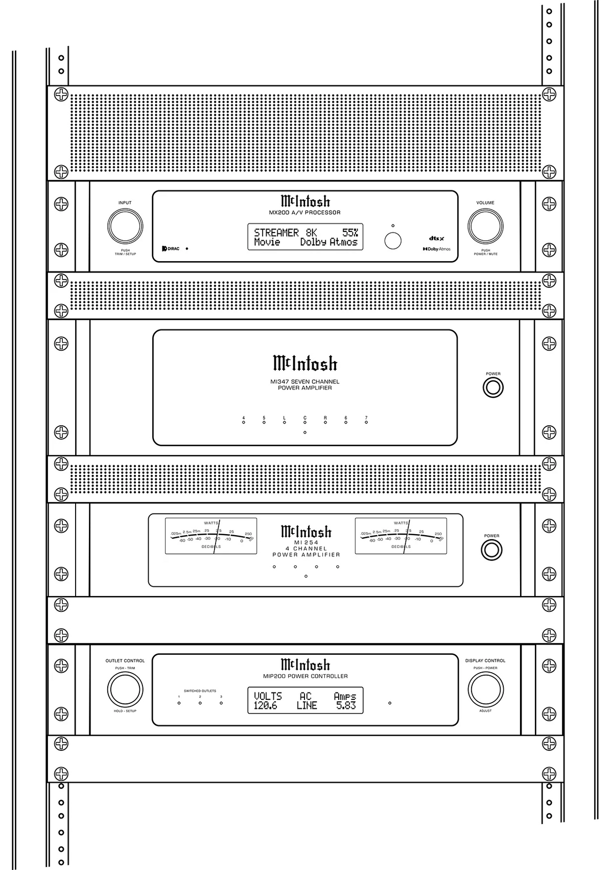 McIntosh MIP200 Power Controller