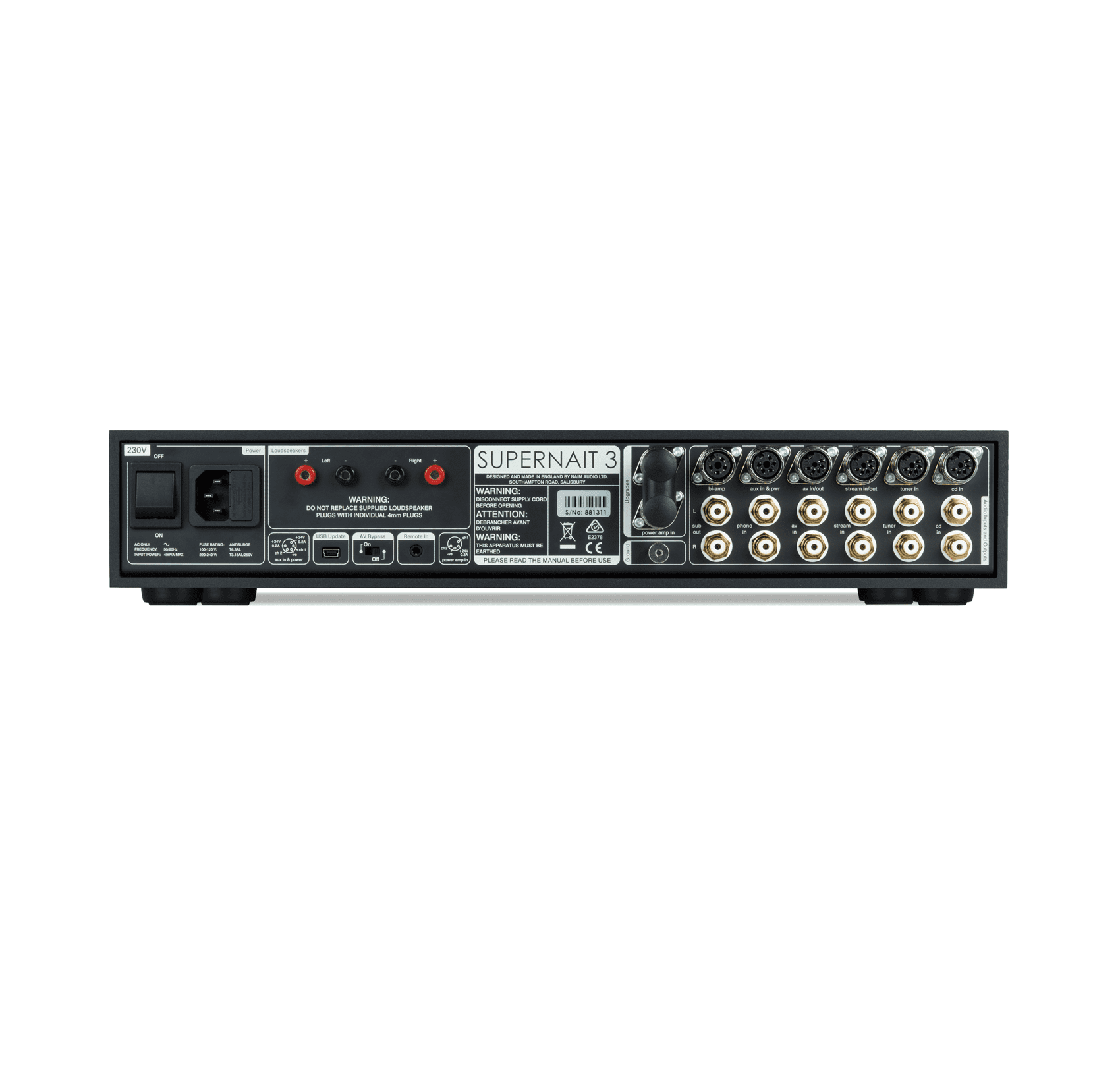 NAIM - AUDIO SUPERNAIT 3 INTEGRATED AMPLIFIER