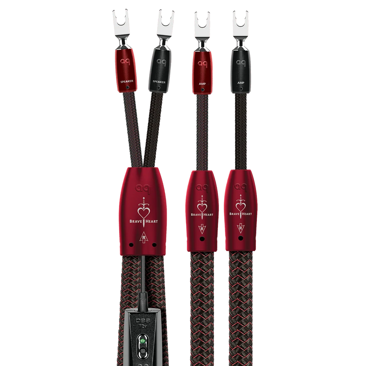 AudioQuest Brave Heart Full-Range Speaker Cable Pair | The Grid HiFi