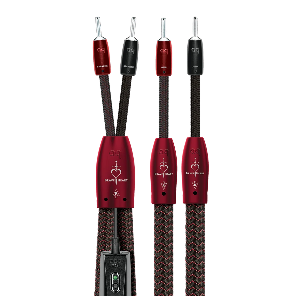 AudioQuest Brave Heart Full-Range Speaker Cable Pair | The Grid HiFi