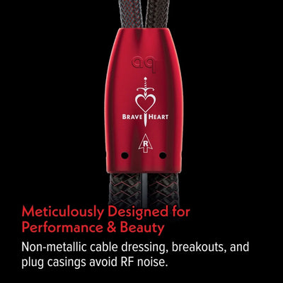 AudioQuest Brave Heart Full-Range Speaker Cable Pair | The Grid HiFi