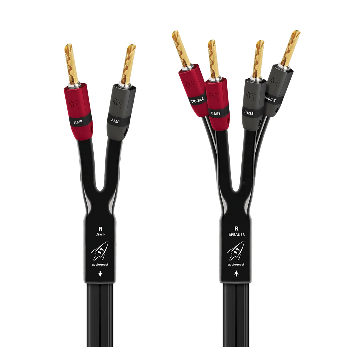 AudioQuest Rocket 11 Single-BiAmp Speaker Cable Pair | The Grid HiFi