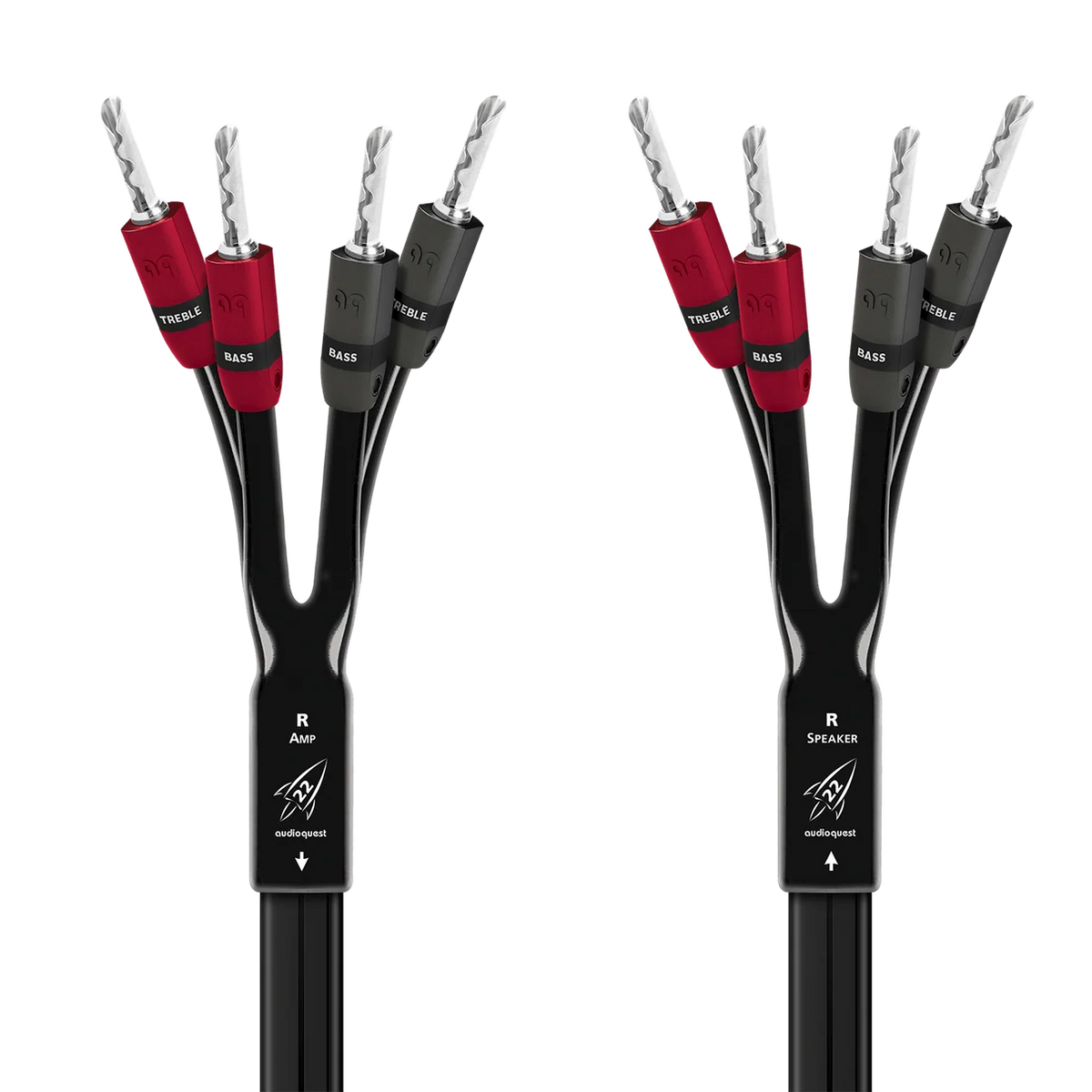 AudioQuest Rocket 22 Single-BiAmp Speaker Cable Pair | The Grid HiFi