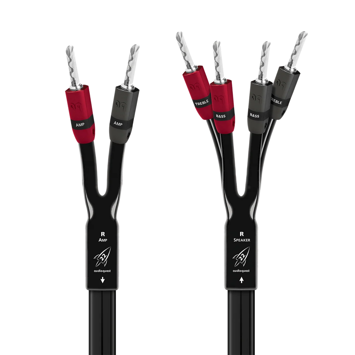 AudioQuest Rocket 22 Single-BiWire Speaker Cable Pair | The Grid HiFi