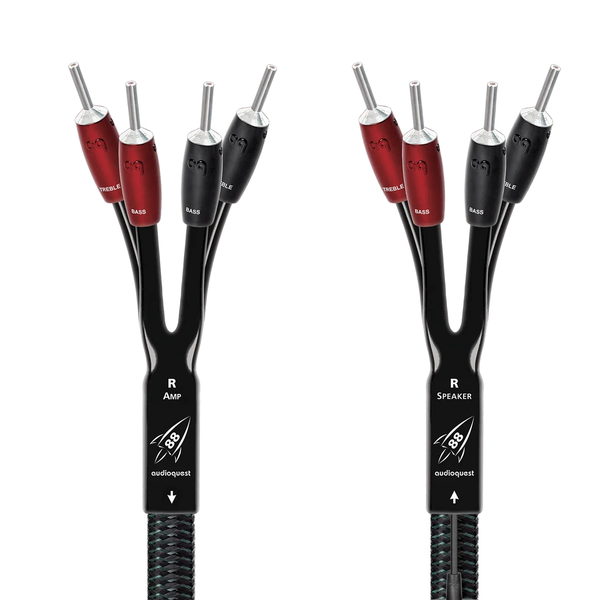 AudioQuest Rocket 88 Single-BiAmp Speaker Cable Pair | The Grid HiFi