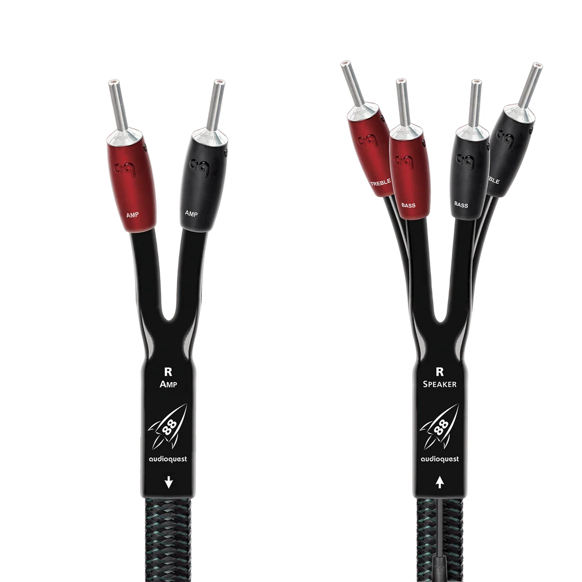 AudioQuest Rocket 88 Single-BiWire Speaker Cable Pair | The Grid HiFi