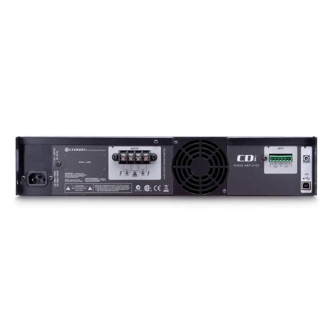 Crown CDi 1000 – Two-Channel 500W Power Amplifier with DSP