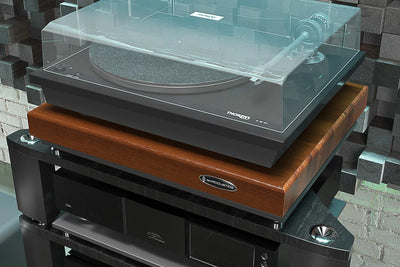 IsoAcoustics DELOS 2216W1 | Walnut Turntable Isolation Platform