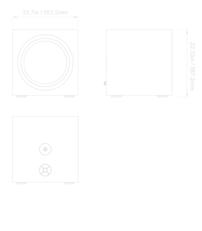 Deus Tesseract 18 | Reference 18" Infra-Bass Subwoofer Pair
