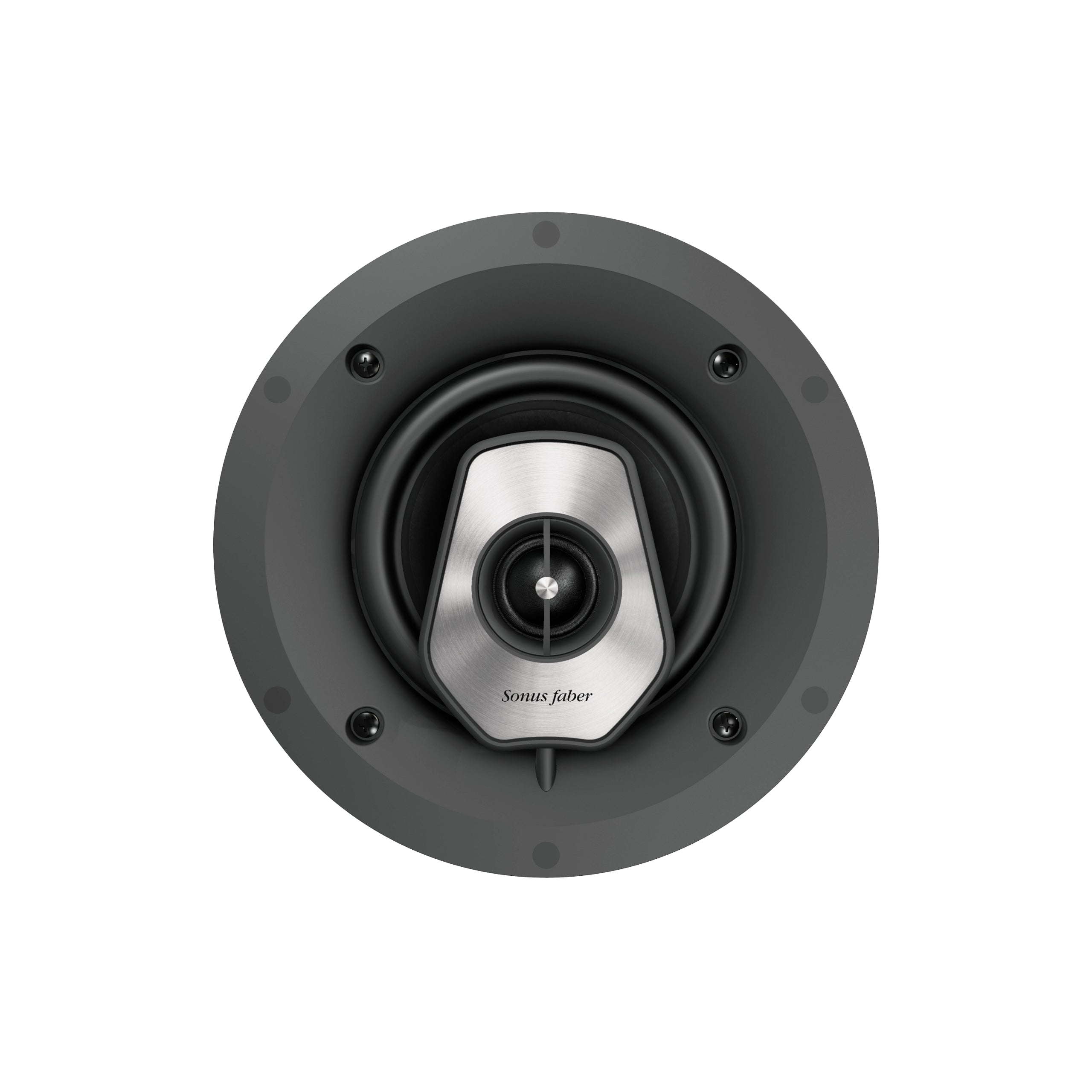 A front view of the Sonus faber PC-562 custom installation 2-way  in-ceiling speaker from the Palladio collection.